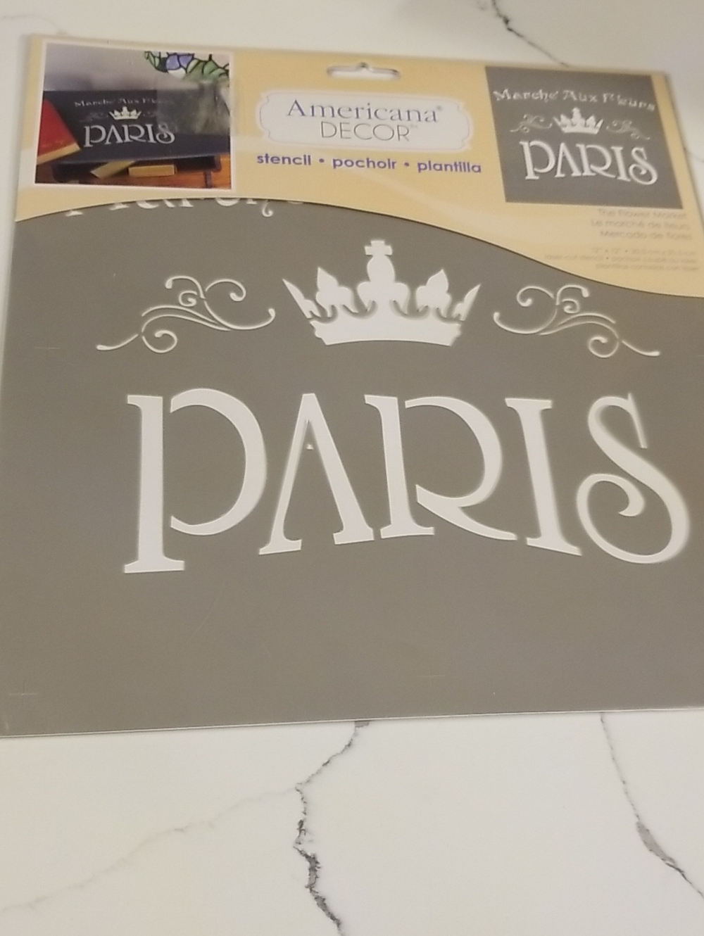 'Paris' Wall Stencil